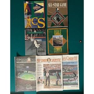 Lot of 7 Orioles Camden Yard Memorial Stadium Magazines